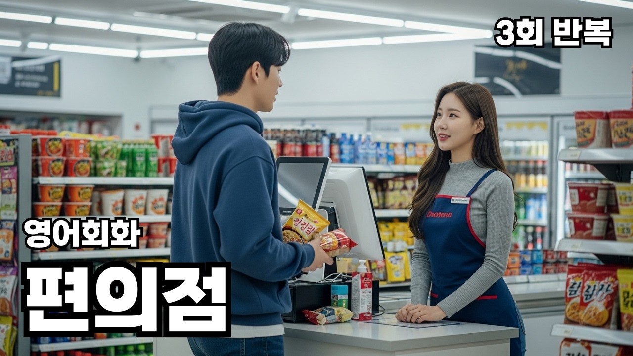 영어회화 편의점 Hi, do you work here every night?