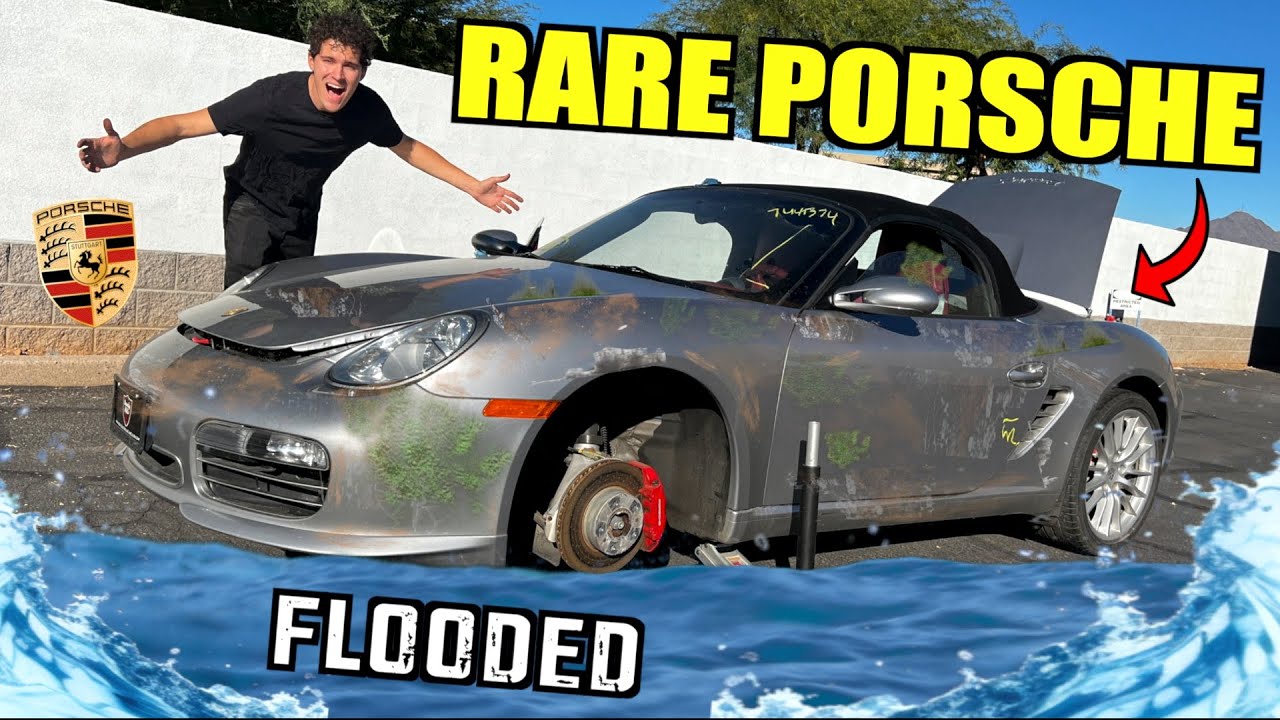 I Bought a RARE Hurricane FLOODED Porsche RS60 Spyder at Salvage Auction!
