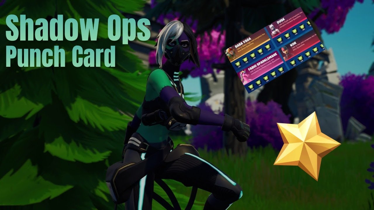 Fortnite Shadow Ops Punch Card Guide | New Combat Pistol