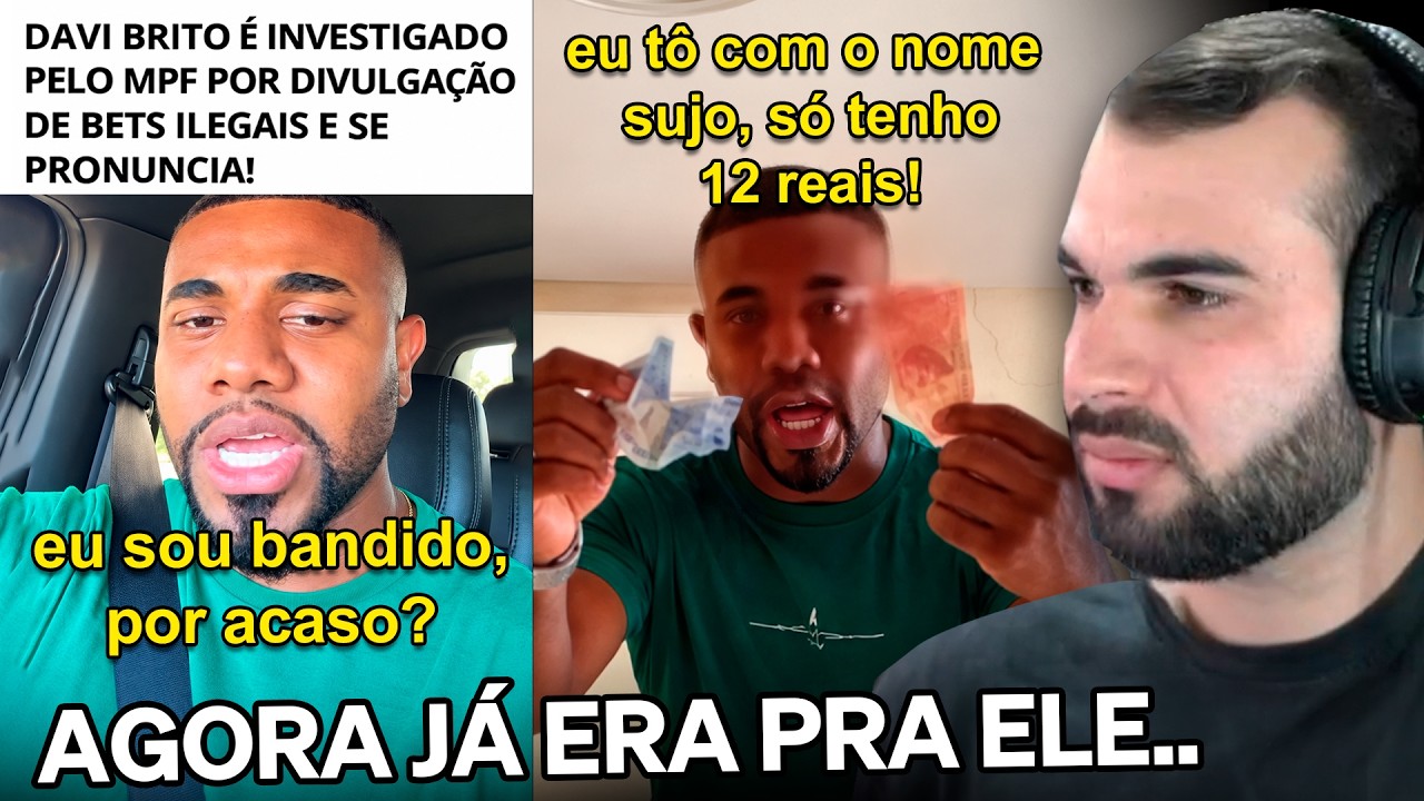 DAVI BRITO &Eacute; INVESTIGADO POR DIVULGAR BETS ILEGAIS E SE PRONUNCIA | Cortes do Francisco
