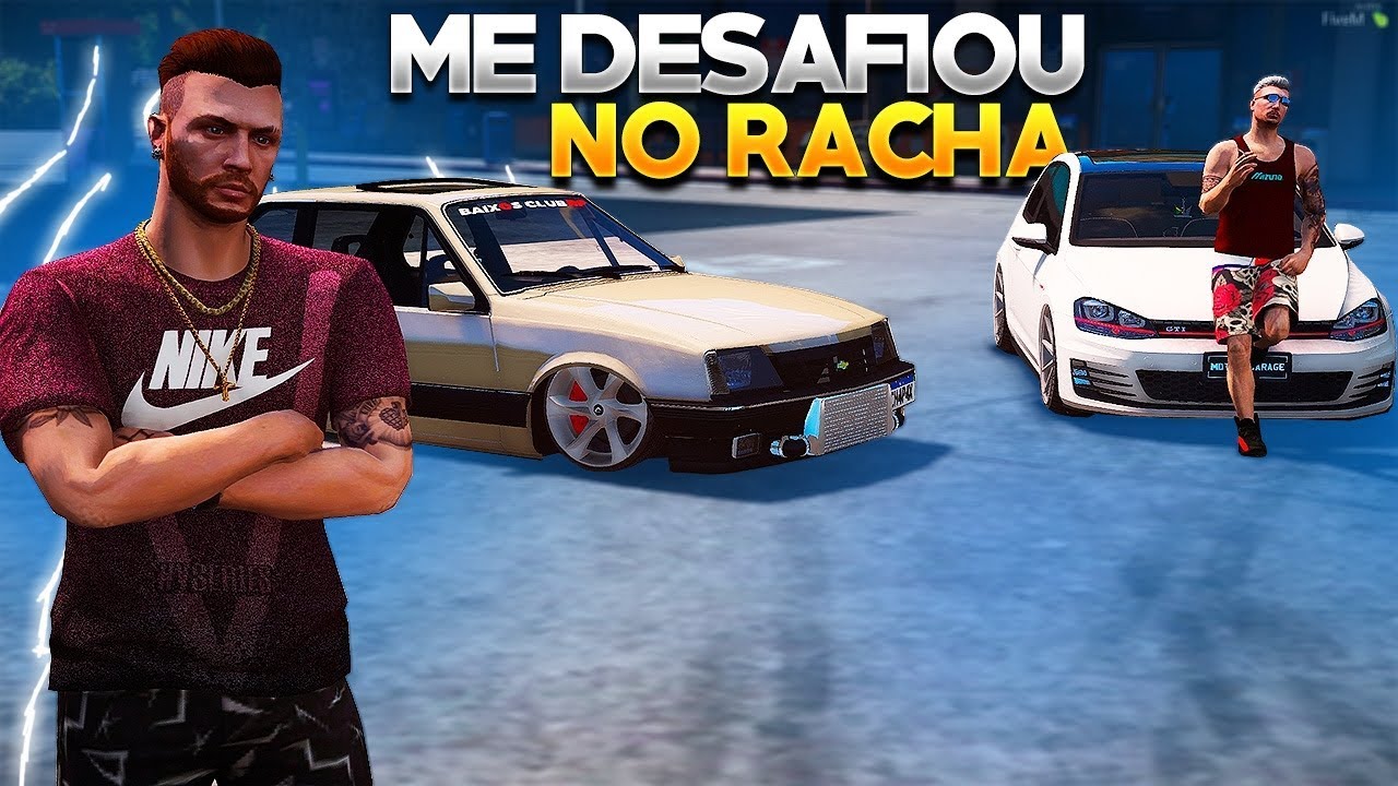 GTA V - VIDA REAL | ELE ME DESAFIOU PARA UM RACHA 