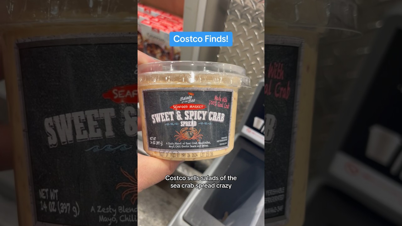 Salads of the Sea Sweet & Spicy Crab Spread at Costco!  #crab #seafood #spread #costco #costcofinds