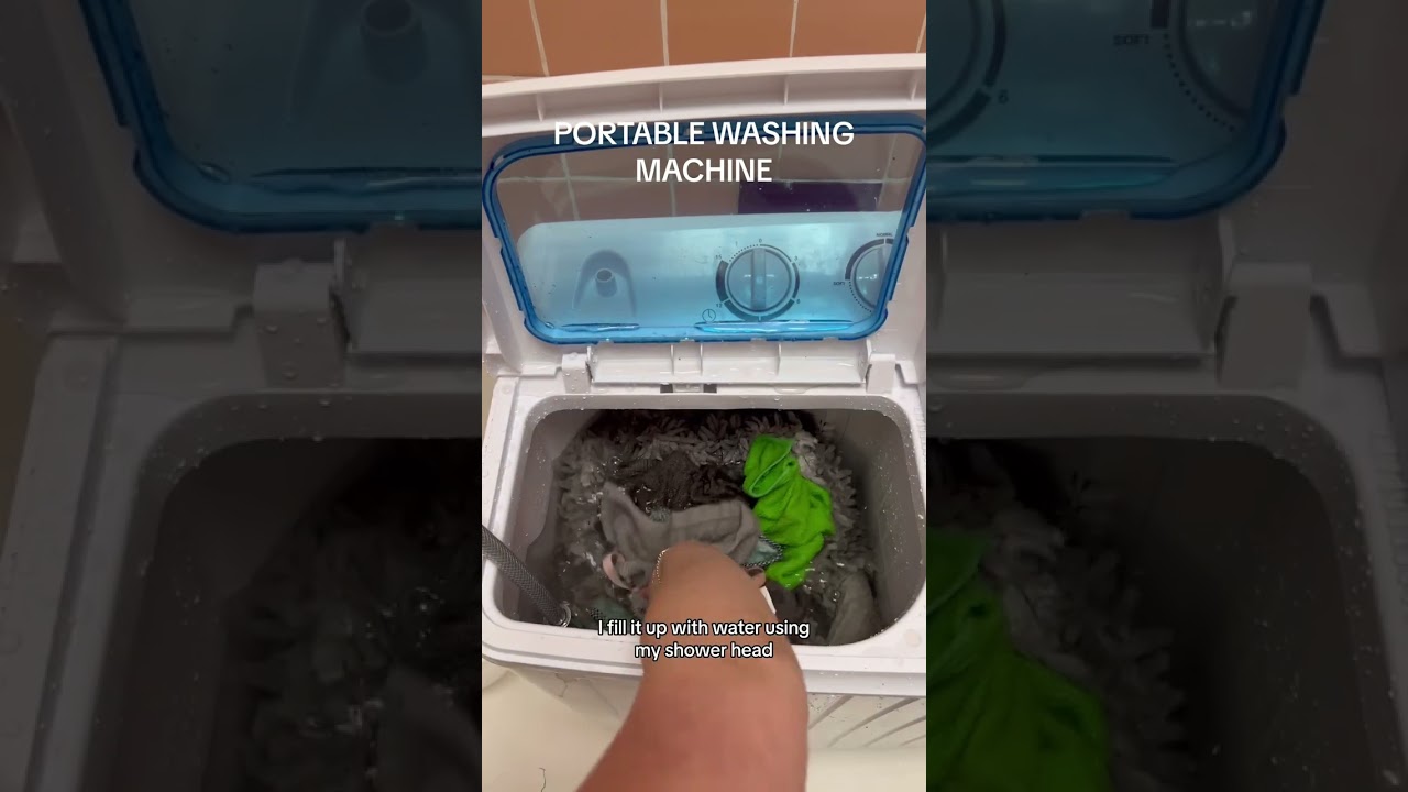 This portable washing machine is just too good it can do a decent load, is so affordable, you can