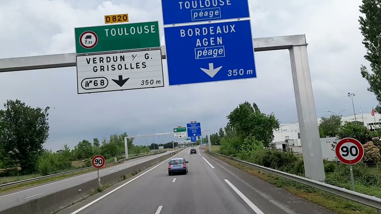 paris LIMOGES  Toulouse 6 lluvia fuerte l'autoroute A71 A20 carreteras