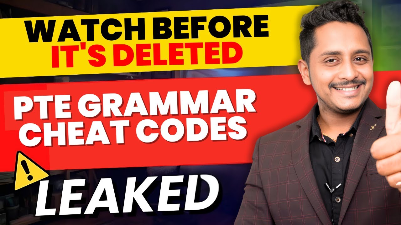 LEAKED -  PTE Grammar Cheat Codes 2025 (Watch Before It's Deleted)