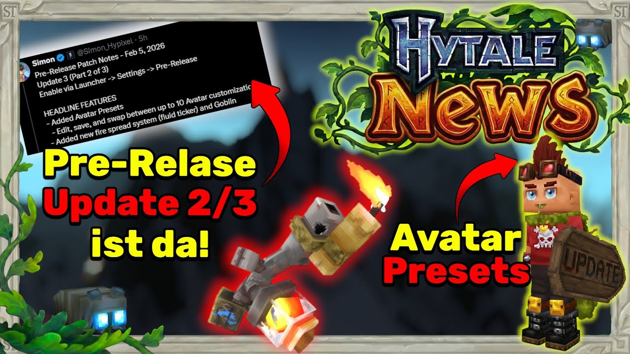 Simon bestätigt RIESIGE Updates! 😱 Patch Notes Analyse (Part 2/3) | HytaleNews