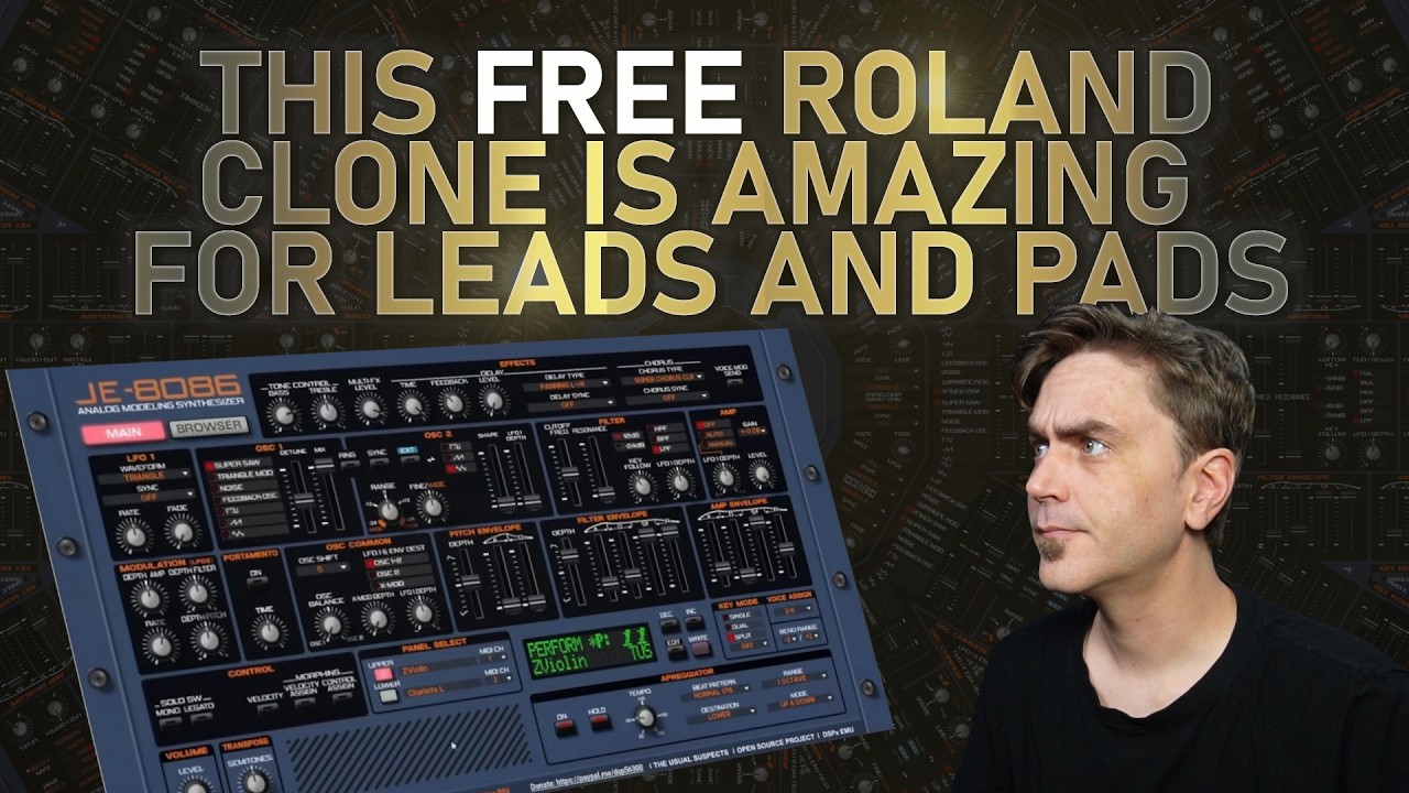 Этот БЕСПЛАТНЫЙ клон Roland JP-8000 ПРОСТО ПОТРЯСАЮЩИЙ!