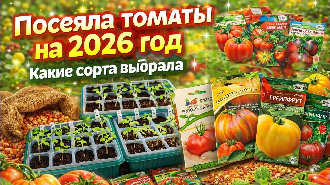 ПОСЕЯЛА ТОМАТЫ 🍅 НА 2026 👩‍🌾 КАКИЕ СОРТА ВЫБРАЛА 🍅👩‍🌾