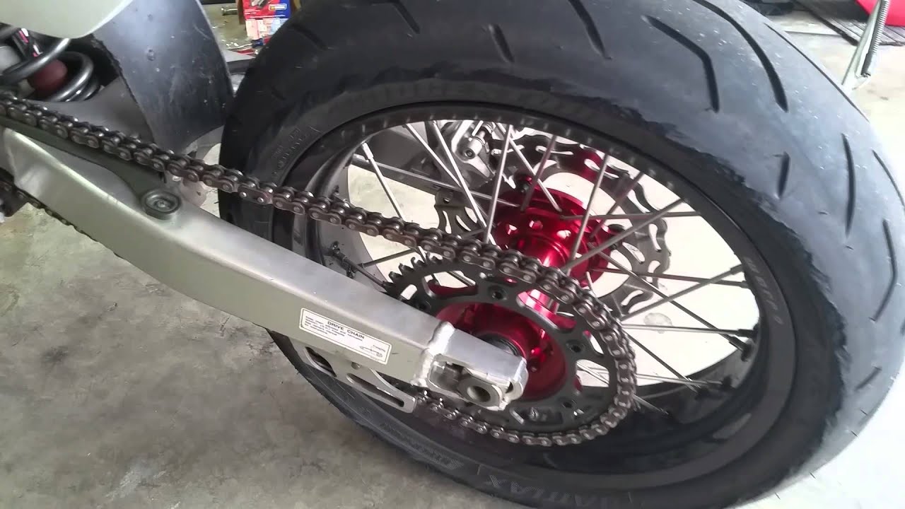 CRF 450X supermoto Wheels Install Tips