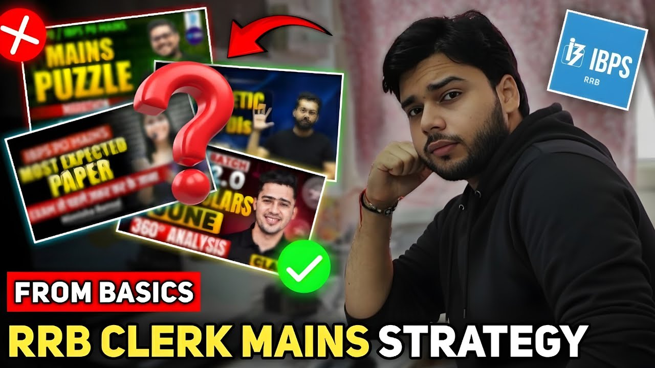 How to Start RRB Clerk Mains After Pre?🤔 | My Complete Strategy 2025✅🔥