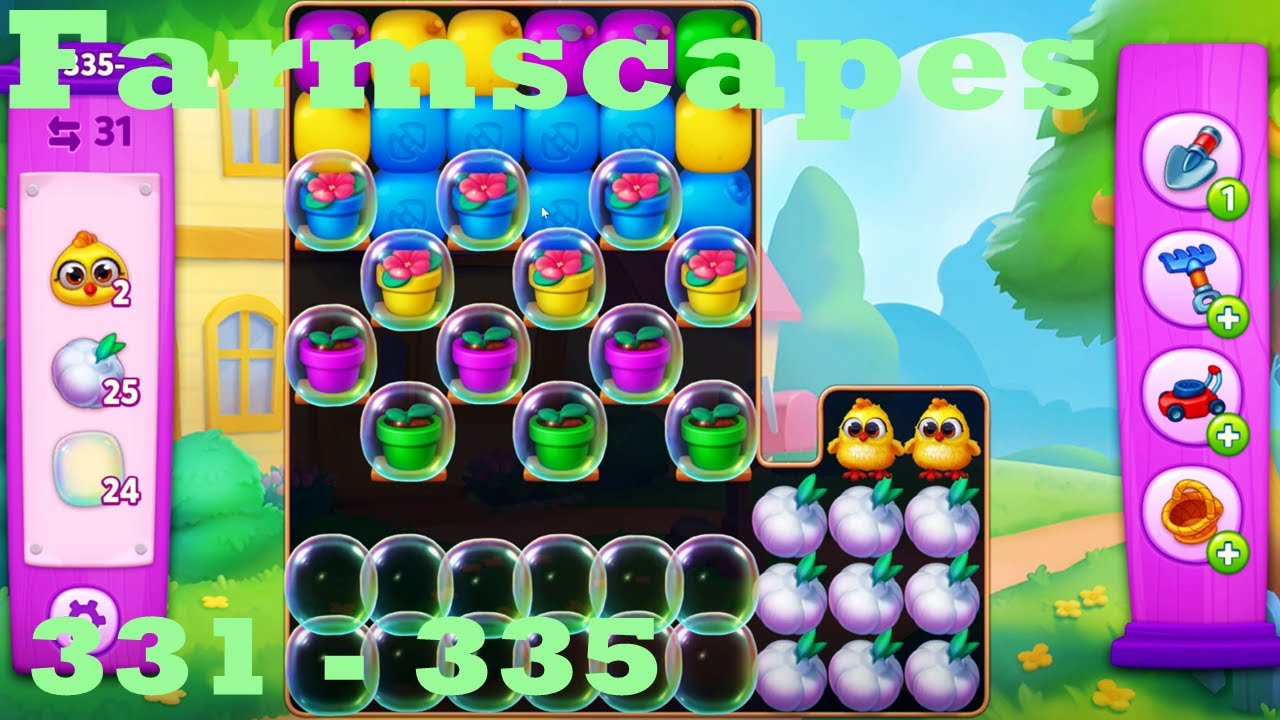 Farmscapes Level 331 - 335 HD Gameplay Walkthrough |  3 - match game | android | ios | pc | app