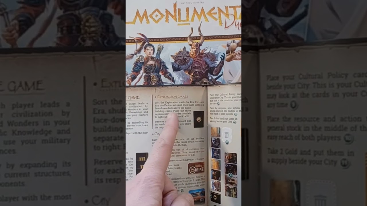 Monumental Duel: Exploration Dunstan FunForge game AmassGames unboxing teaser trailer overview trade