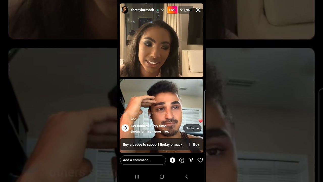 Taylor & Joseph early AM IG live 10/11/22 #Jaylor 😊❤🥰