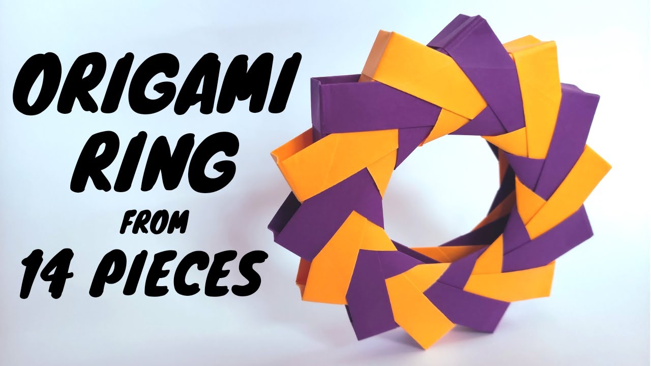 Origami RING by Paolo Bascetta | How to make a paper ring