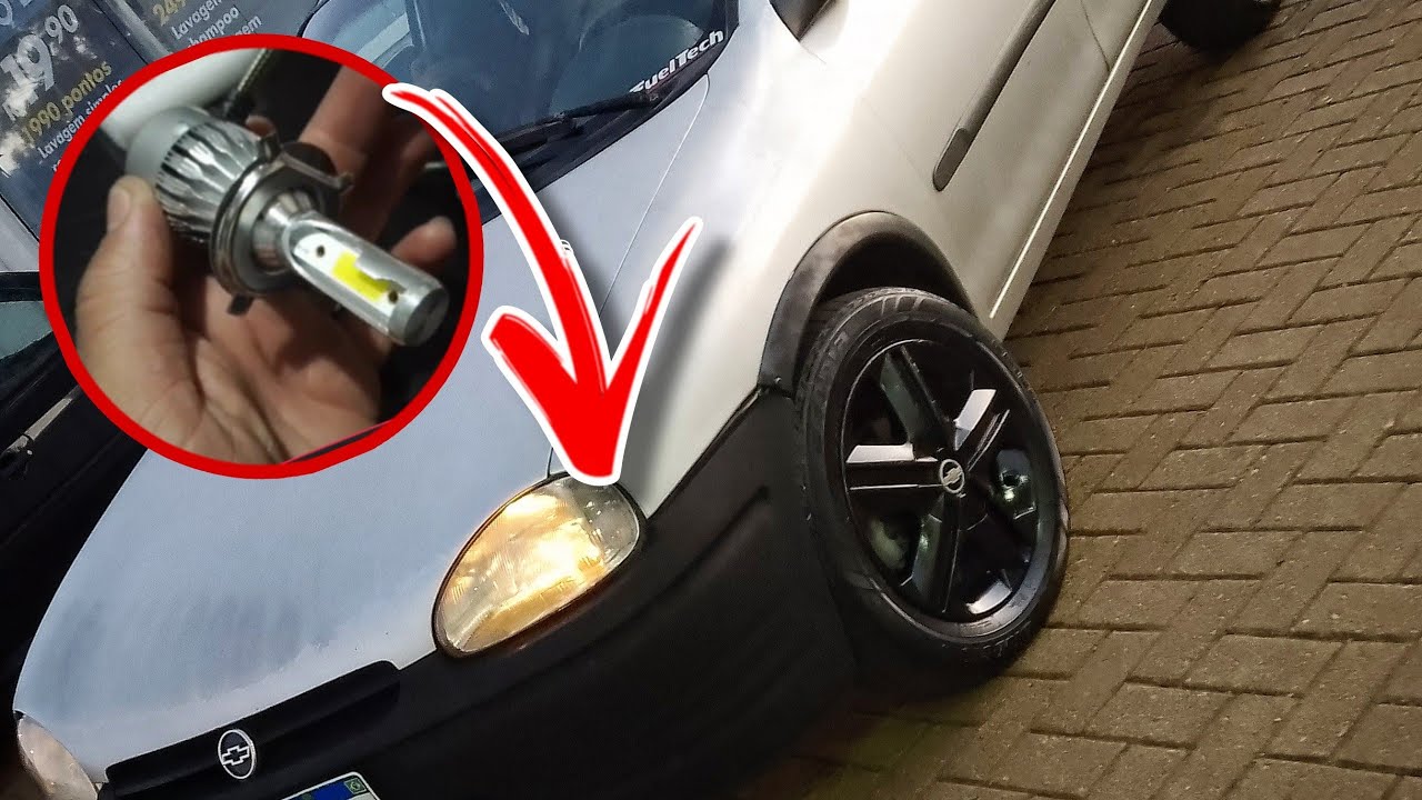 COLOQUEI LÂMPADA DE LED NO CORSA (Super branca) (C6)