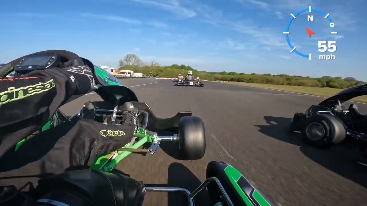 Forest Edge NKC Kart race first lap crash