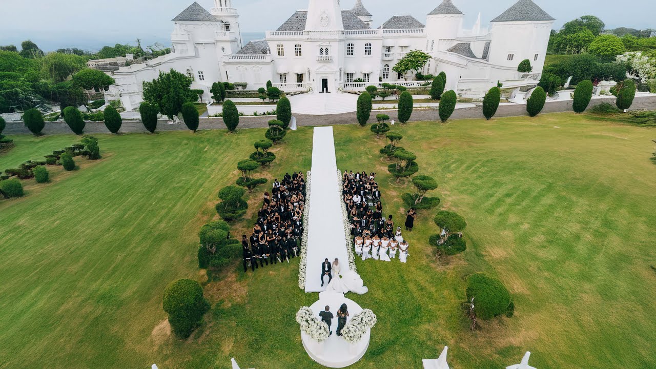 Abi & Ian's White Wedding | #NuamahsaysAdu Takes Jamaica (Trident Castle)