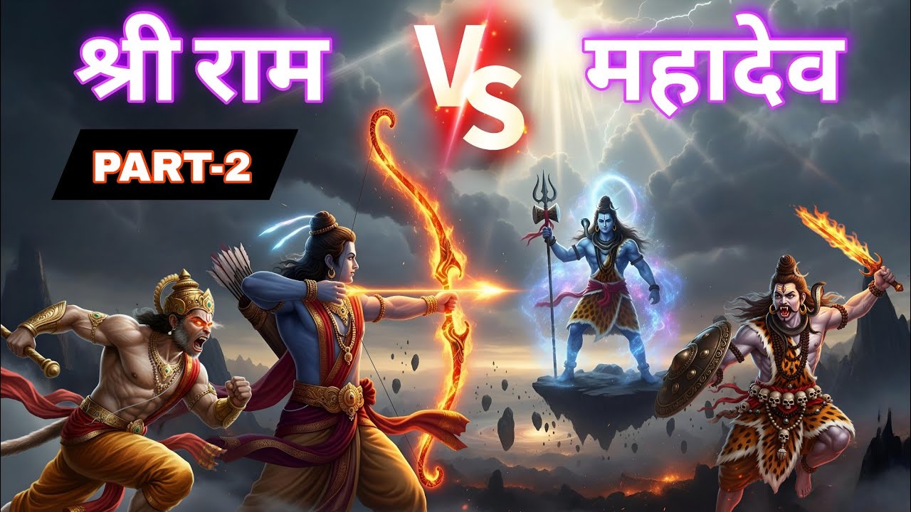 ⚡ राम का पाशुपतास्त्र VS महादेव का त्रिशूल | पुष्कल को मिला जीवनदान | राम हुए विजयी Part-2 💥
