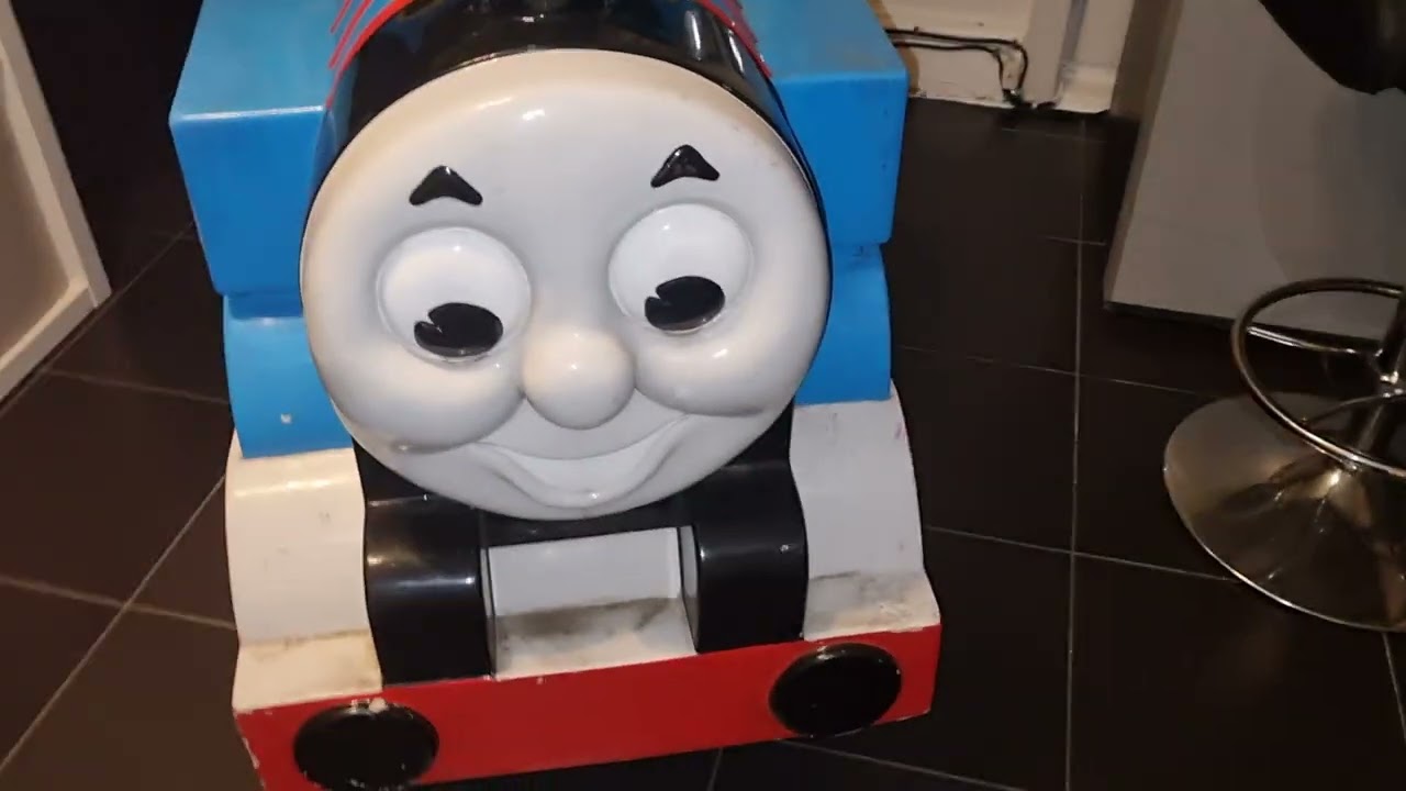 Coin operated JOLLY roger kiddie ride arcade machine  SAVING THOMAS THE TANK ENGINE - PART 1