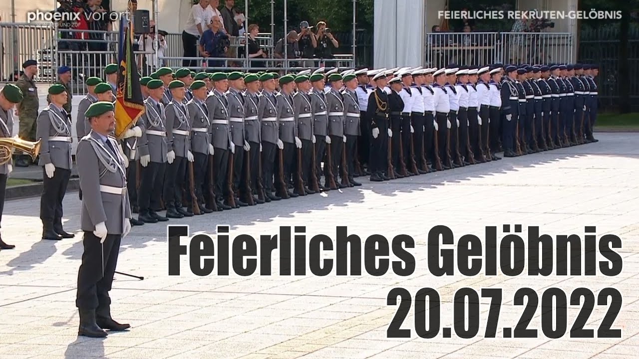 Wachbataillon - 20.07.2022 - Feierliches Gelöbnis Paradeplatz Bundesministeriums der Verteidigung