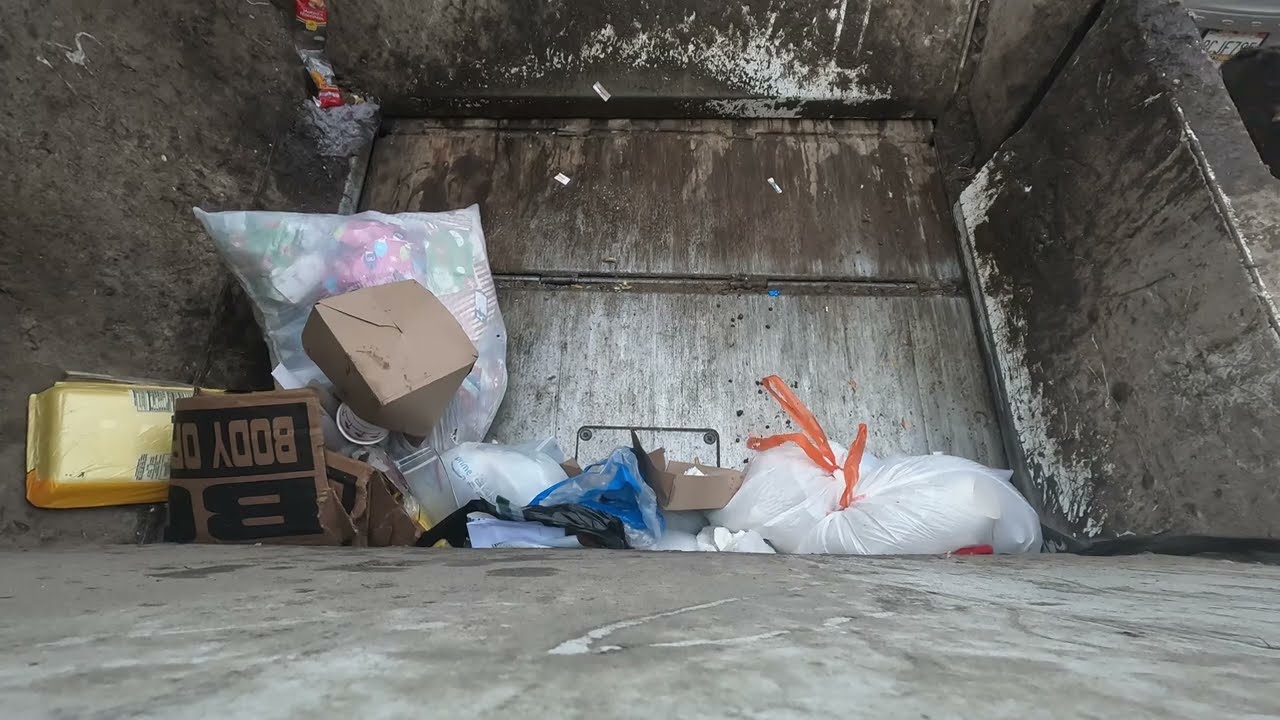 GoPro Garbage Truck hopper view + Dumping garbage load! (ep.8) ***Challenge Edition***