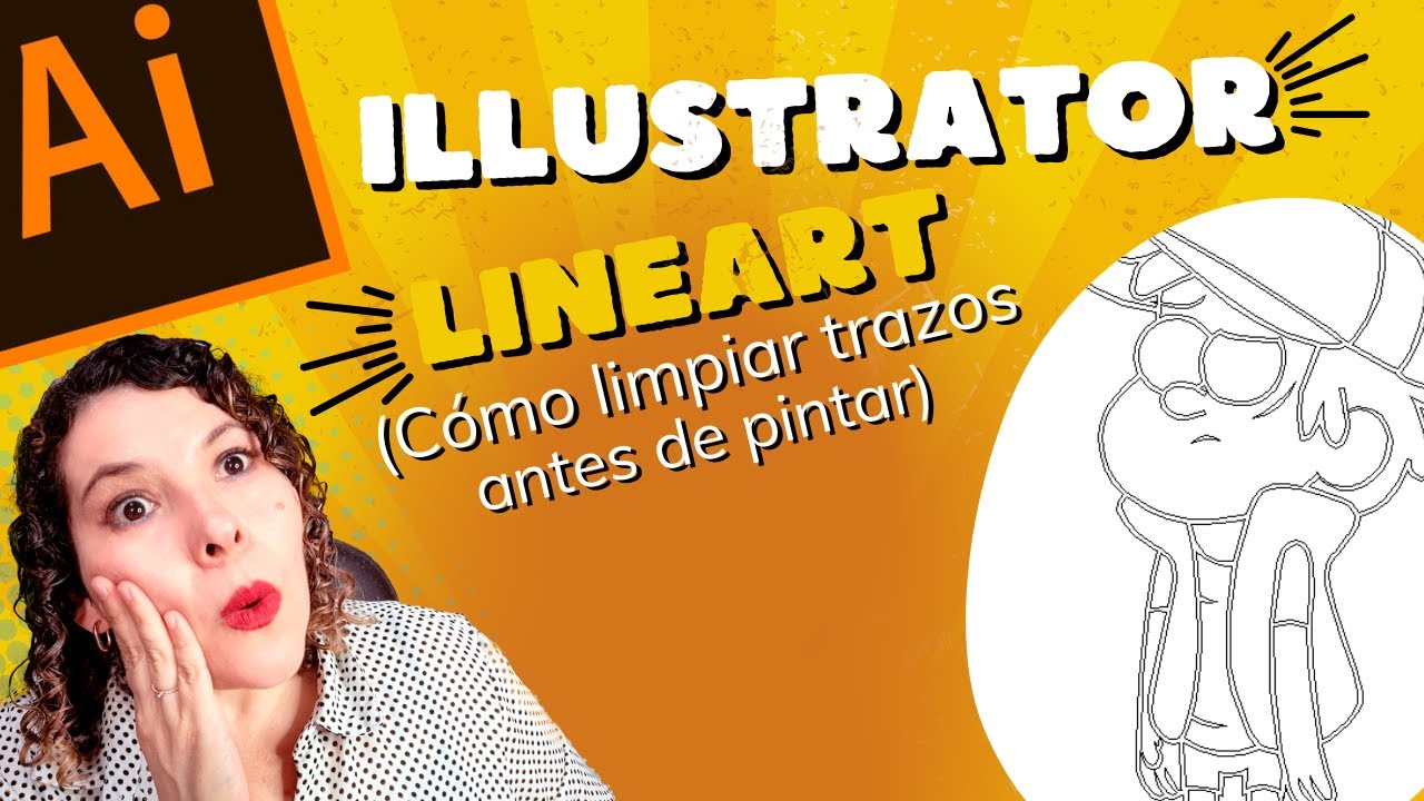 CÓMO limpiar trazos Lineart antes de pintar - ILLUSTRATOR 👌