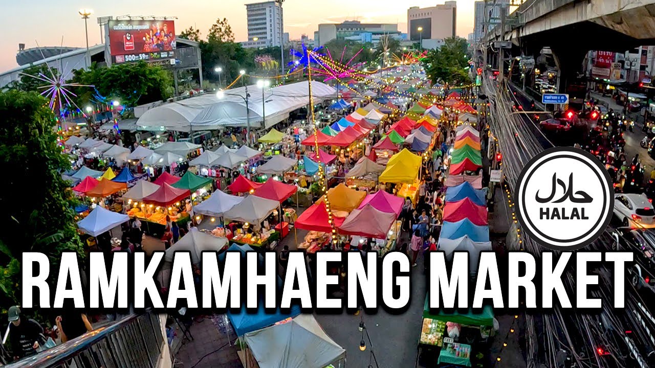 Ramkamheang Market Bangkok travel | Thai food street | Must visit this market | Halal street food