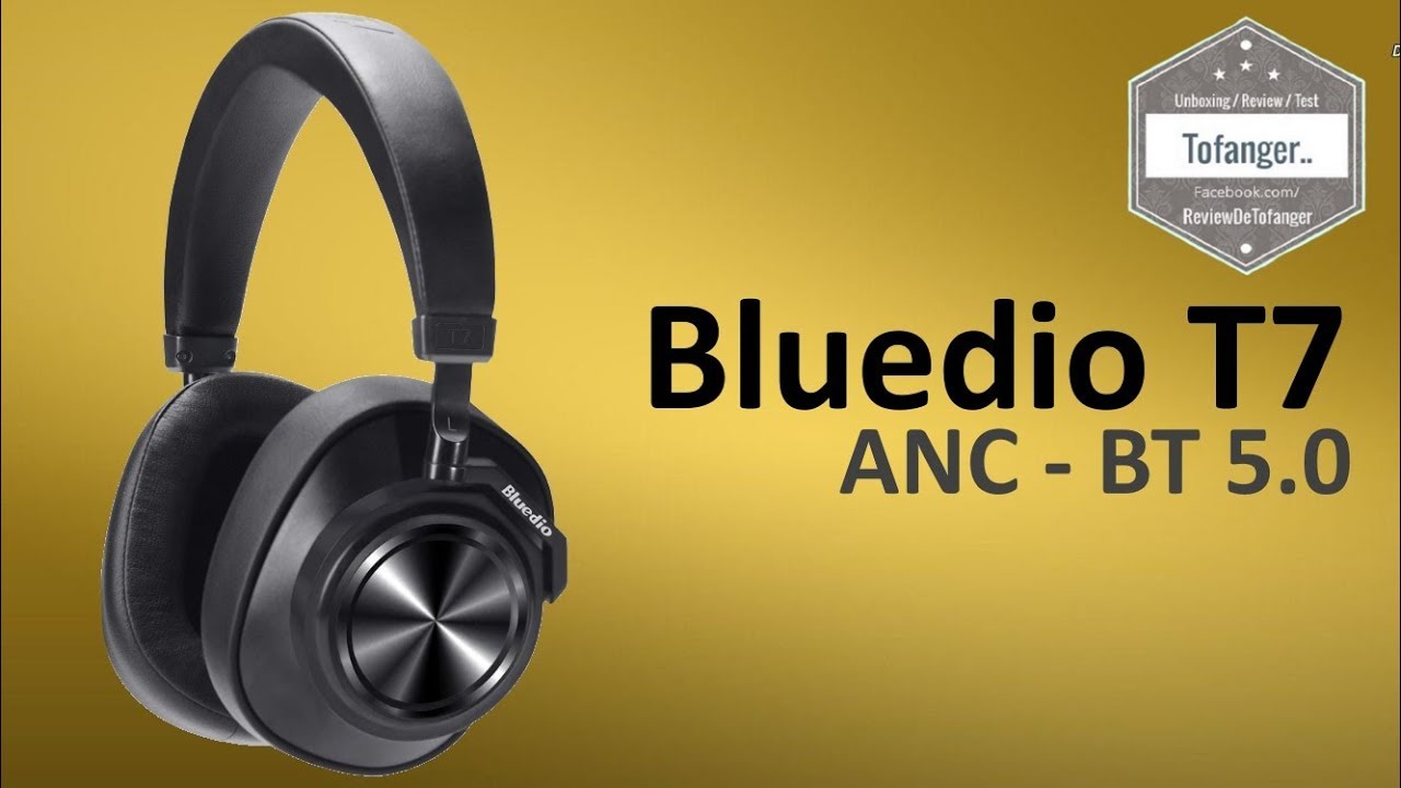 Bluetooth-гарнитура Bluedio T7 через ухо ANC - Bluetooth 5.0 - Распаковка