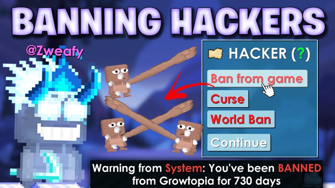 Hunting & BANNING Hackers in Growtopia! Trolling with MOD POWERS! (BANNED RICH PLAYER!?)