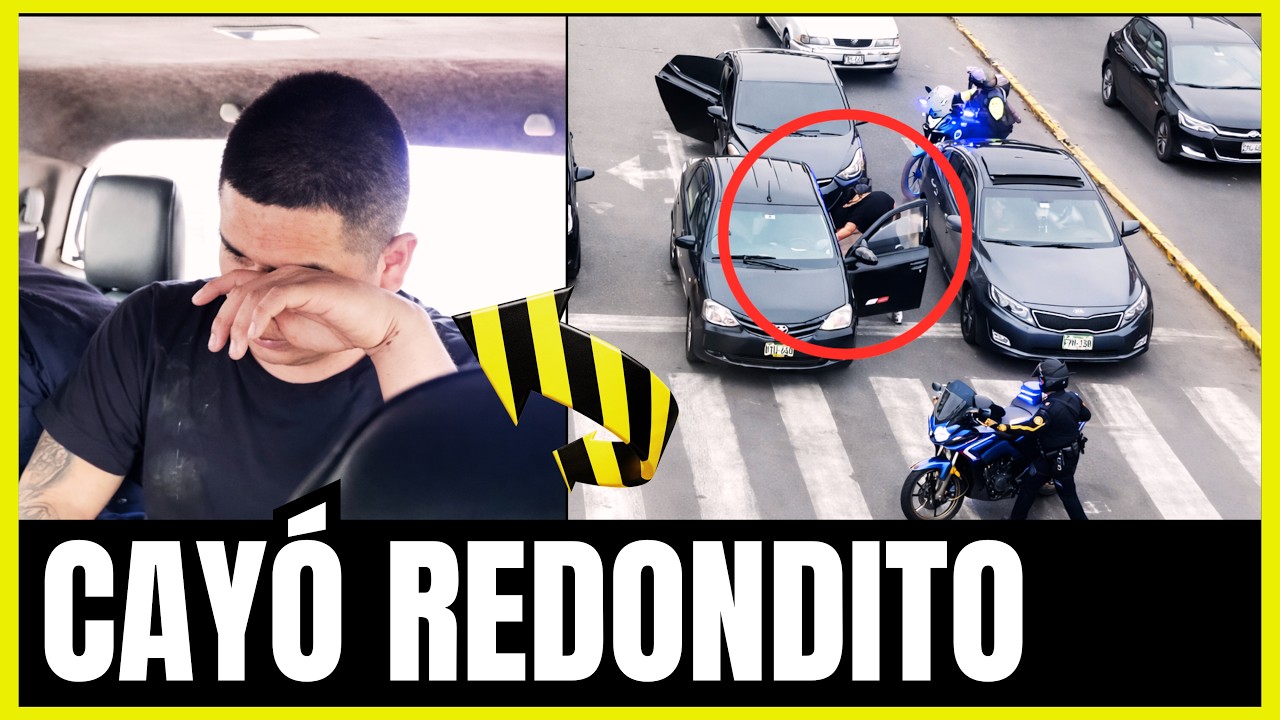 ¡LO MADRUGARÓN! Creyó que era más rápido pero la policía le cerró el paso