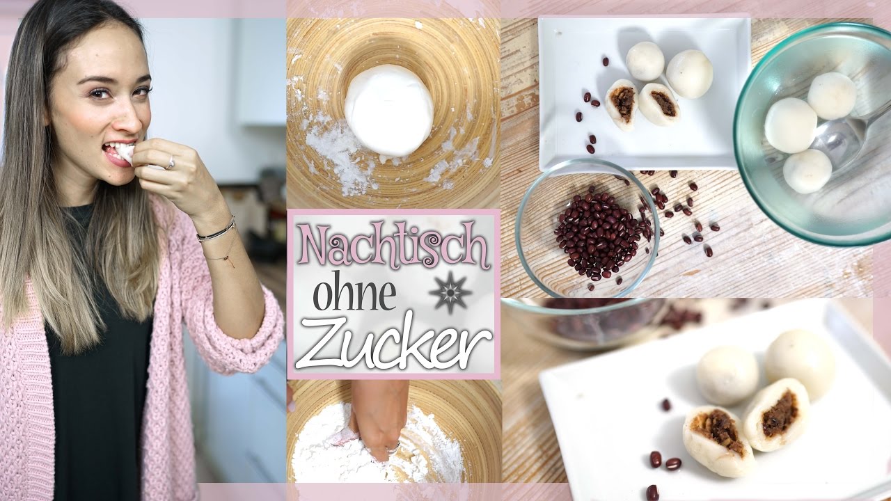 Nachtisch ohne Zucker - veganes Dessert Rezept - Mochis selber machen - Tang Yuan