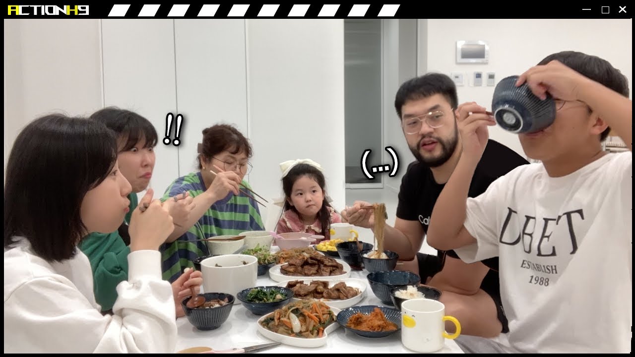 장모님의 생일상 스케일에 정신 못차리는 동생ㅋㅋㅋㅋㅋ