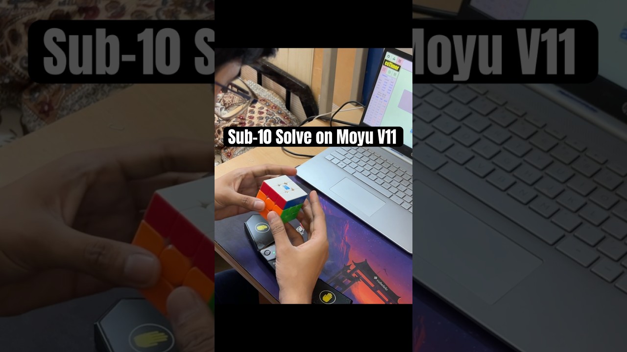 Sub-10 Solve on the MoYu V11! 🔥 #cubing #speedcubing #moyu