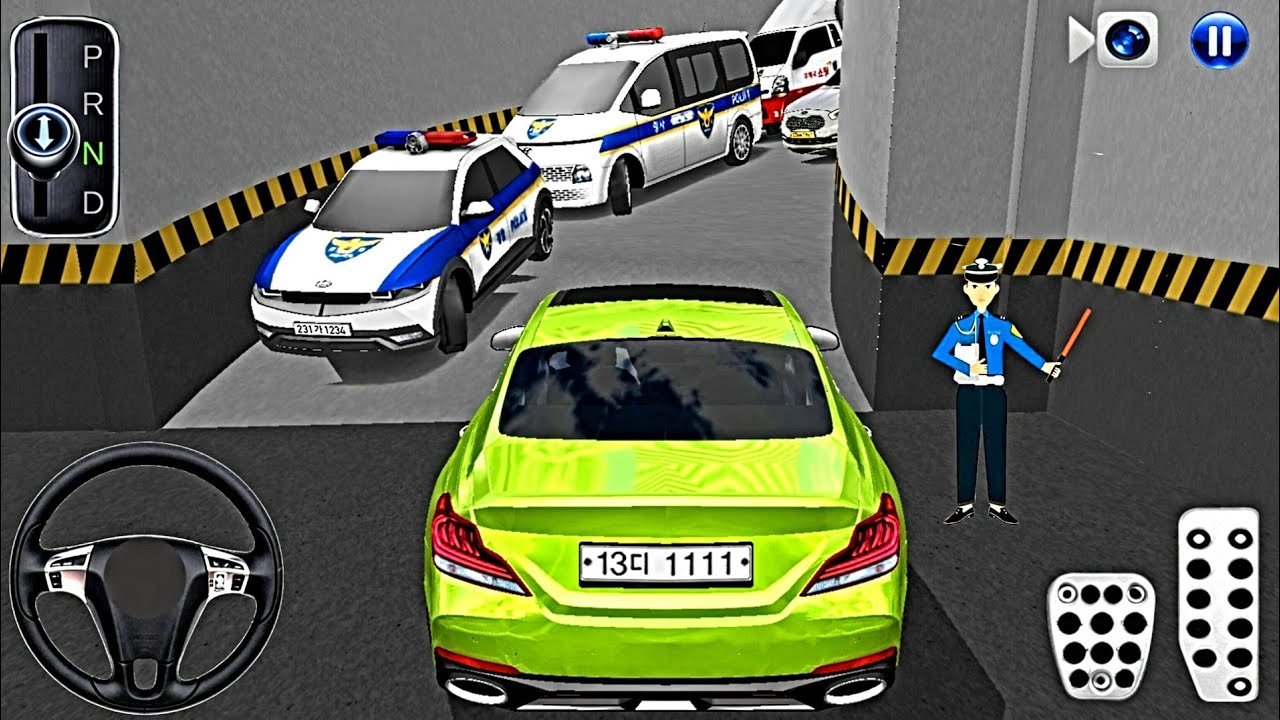 New VIP Number Plate Green Mercedes Car For Parking - 3D Driving Class Android ios -Parking GamePlay