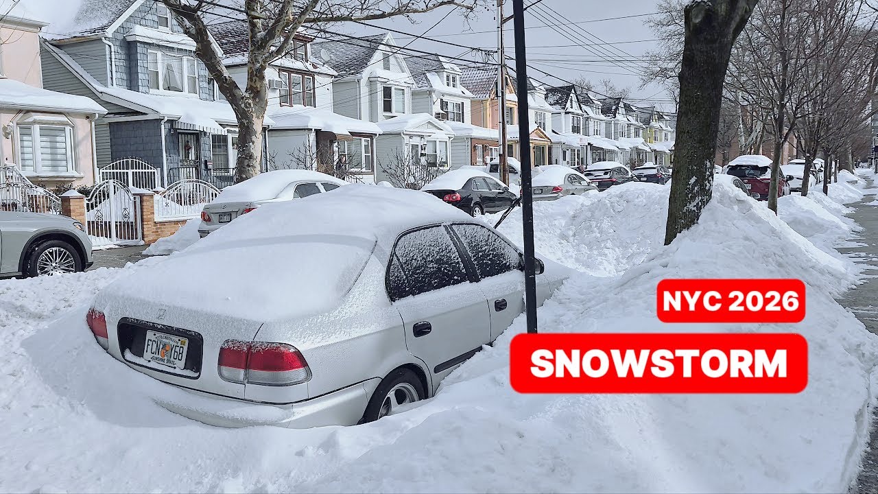 After the BIG SNOWSTORM . NEW YORK 2026