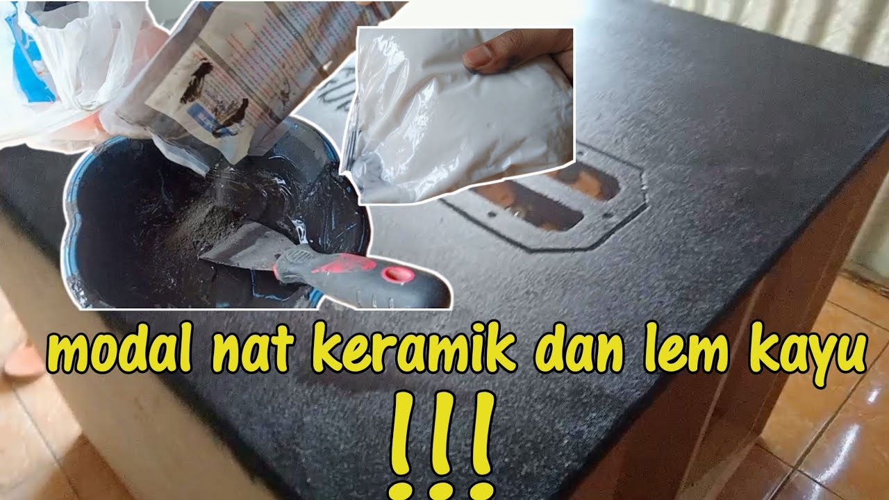 Tutorial mengecat box mengunakan Nat keramik dan lem kayu!!! IRIT DAN MURAH