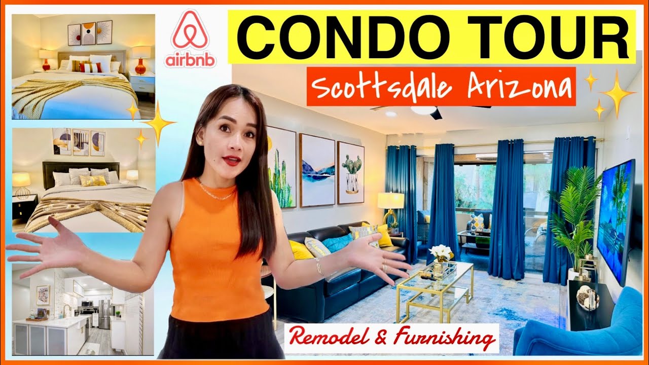 CONDO TOUR 2023 | 😍  (Airbnb & Vrbo) SHORT TERM RENTAL Scottsdale Arizona | Cychie Johnson