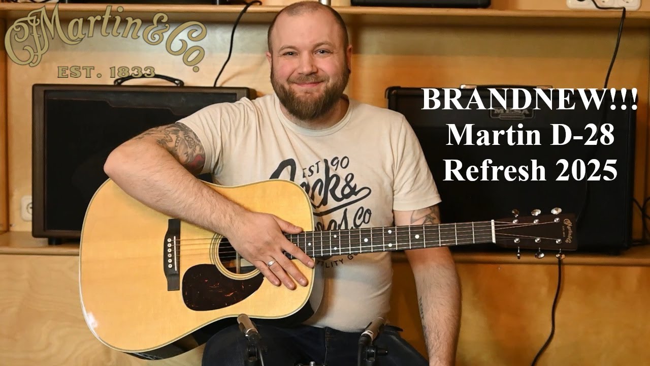 BRANDNEW Martin D-28 2025 Refresh vs. D-28 2024 Comparison!