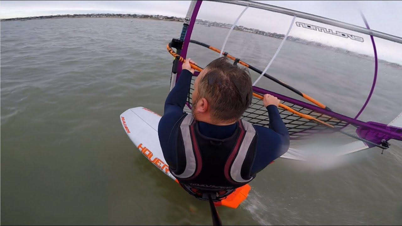 Learning to Foil  VLOG #8 Foiling on Naish Surf XL foil with Hover 142 replaced WS foil.