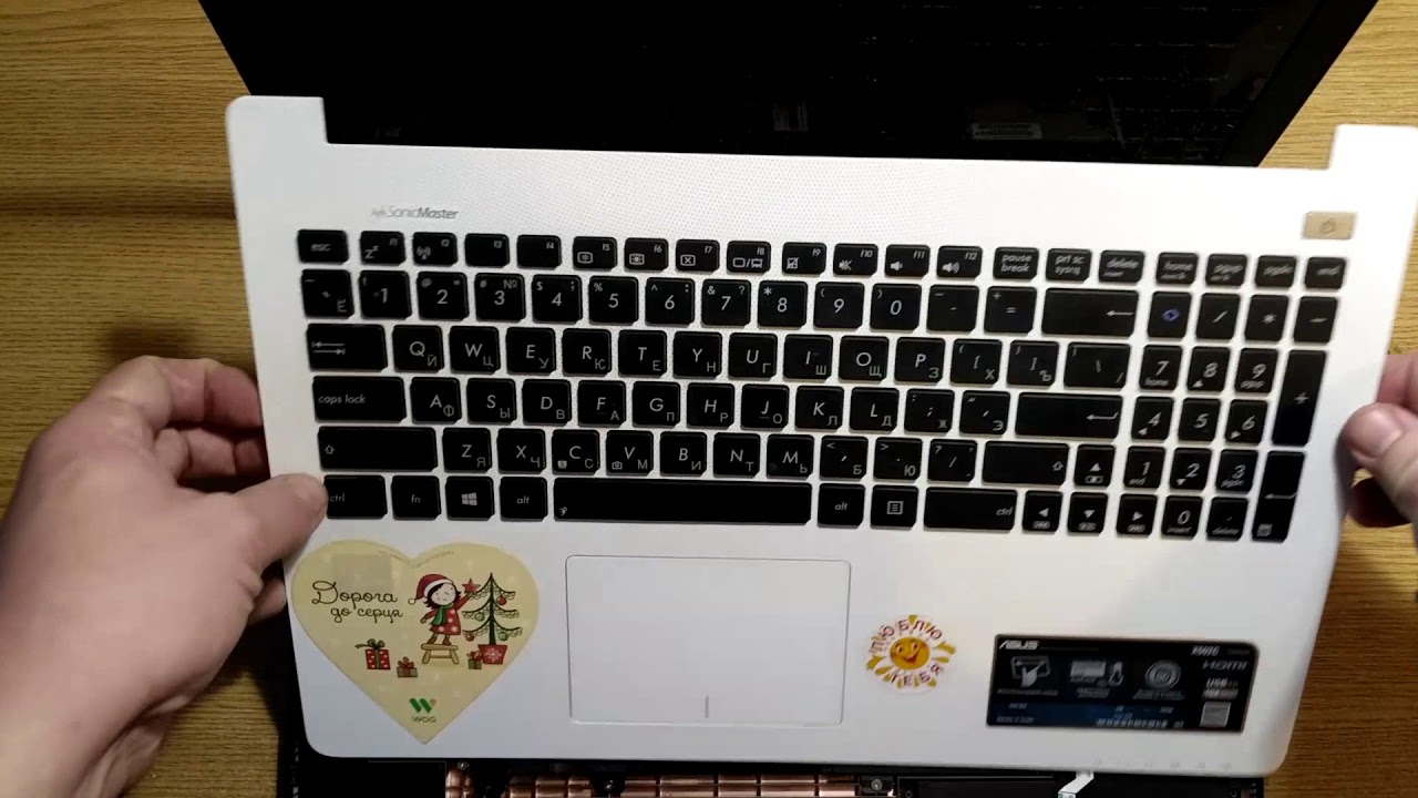 Как разобрать ноутбук Asus X501 X501a X502 X502c X502CA X551C X551CA X551 X553 X551m X551MAV X553m