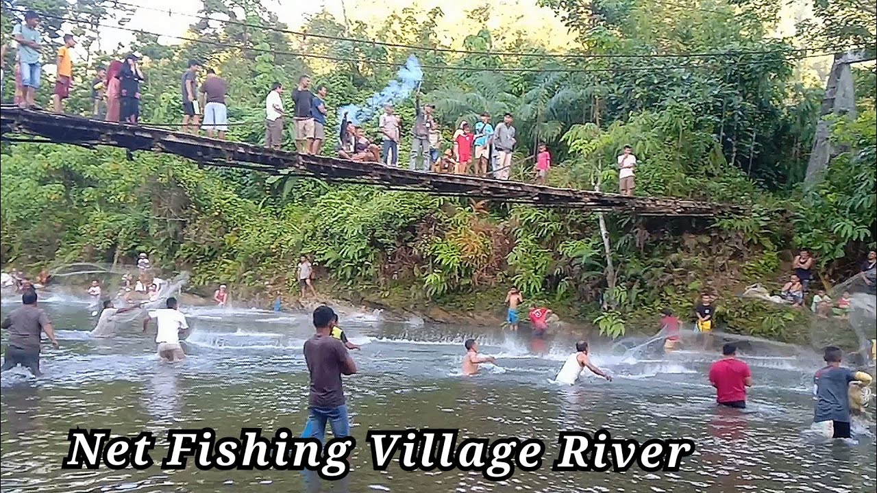 Fishing Net Video - Amazing Net Village Fishing By in River Wiht Beautiful - Catching Fish Village