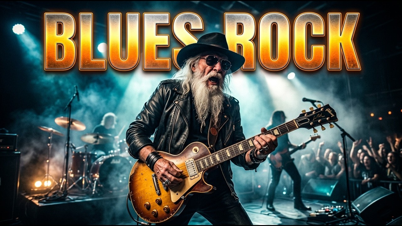 Stevie Ray Vaughan, ZZ Top, Jimi Hendrix, Eric Clapton – Blues Rock Vocals & Fiery Guitar Riffs