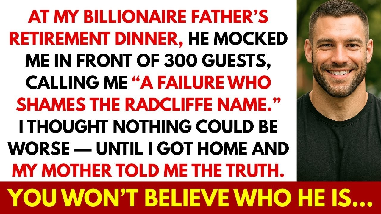 At My Billionaire Dad’s Retirement Dinner, He Called Me ''A Failure'' — Then Mom Told Me He’s Not...
