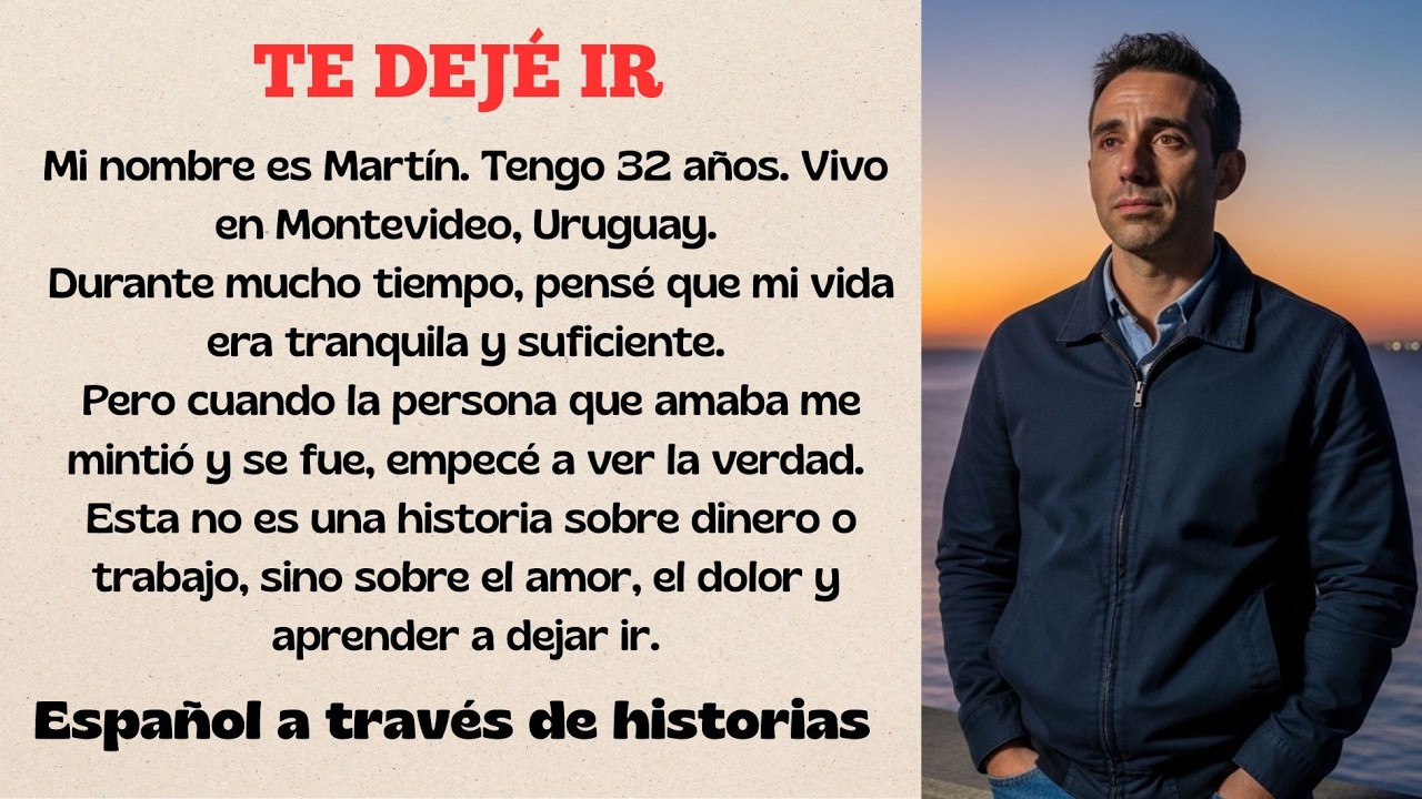 Aprende español a través de historias – Lector graduado Nivel 3 – Historia en español – Te dejé ir