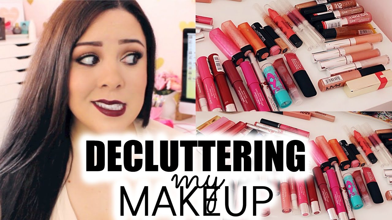 Decluttering My Makeup Collection | Lip Products