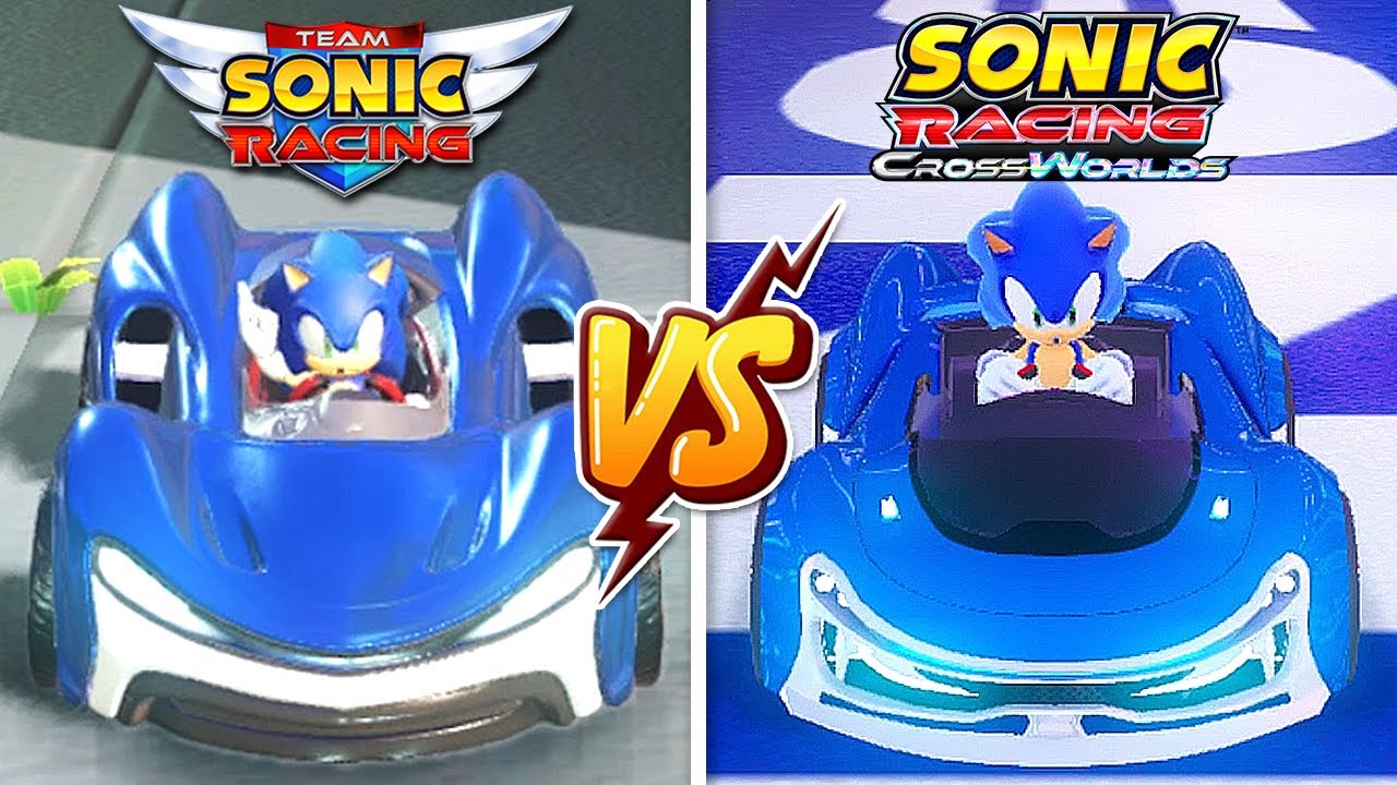 Team Sonic Racing vs Sonic Racing CrossWorlds | Final Graphics Comparison
