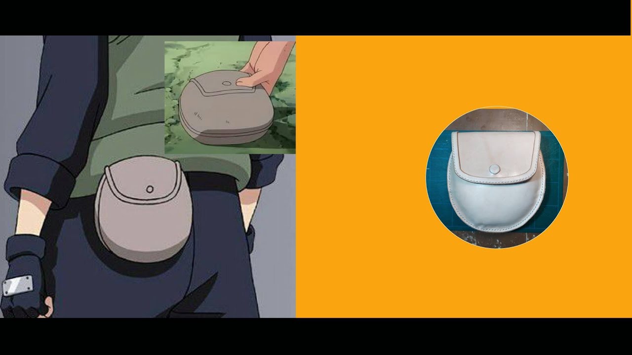 [Leathercraft] making a leather Naruto Shuriken Pouch / belt pouch