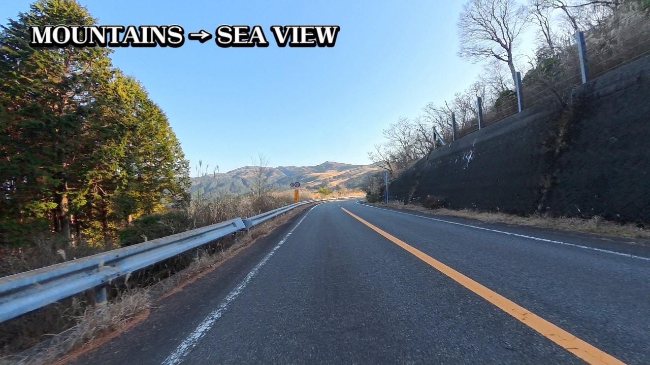 4K Japan Motorcycle POV｜From Mountain Roads to Sea Views (Izu)