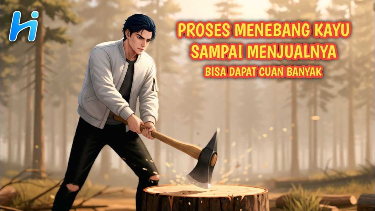 JADI WARGA BARU DI HOPE INDONESIA, INI ADALAH PROSES MENEBANG KAYU, MENGEMAS SAMPAI MENJUAL NYA !!!