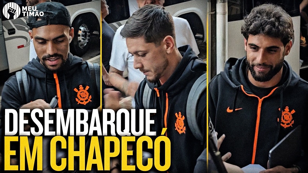 DESEMBARQUE DO CORINTHIANS EM CHAPECÓ PARA ENFRENTAR A CHAPECOENSE PELO BRASILEIRÃO 2026